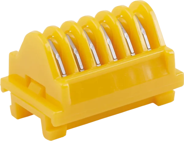 Large, Yellow, Titanium Clip, 6 clips per cartridge