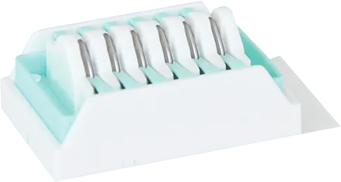Medium/Large, Green, Titanium Clip, 6 clips per cartridge